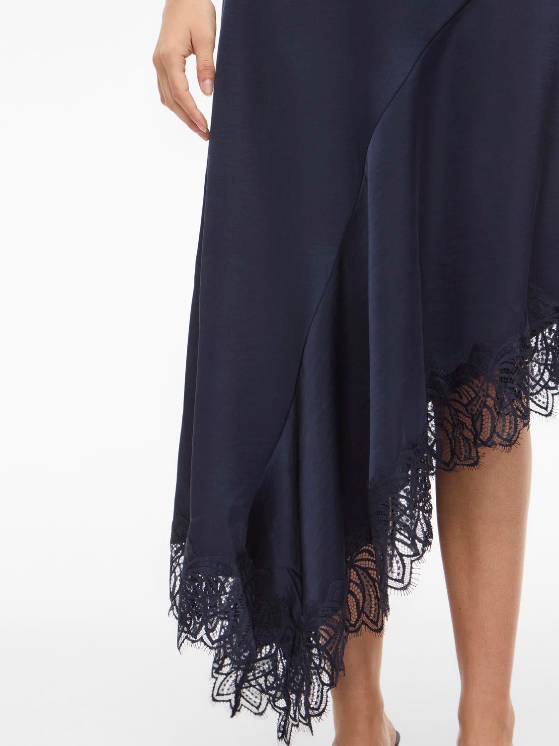 VILEA Midi Skirt - Navy Blazer - VERO MODA & VILA Bergvik